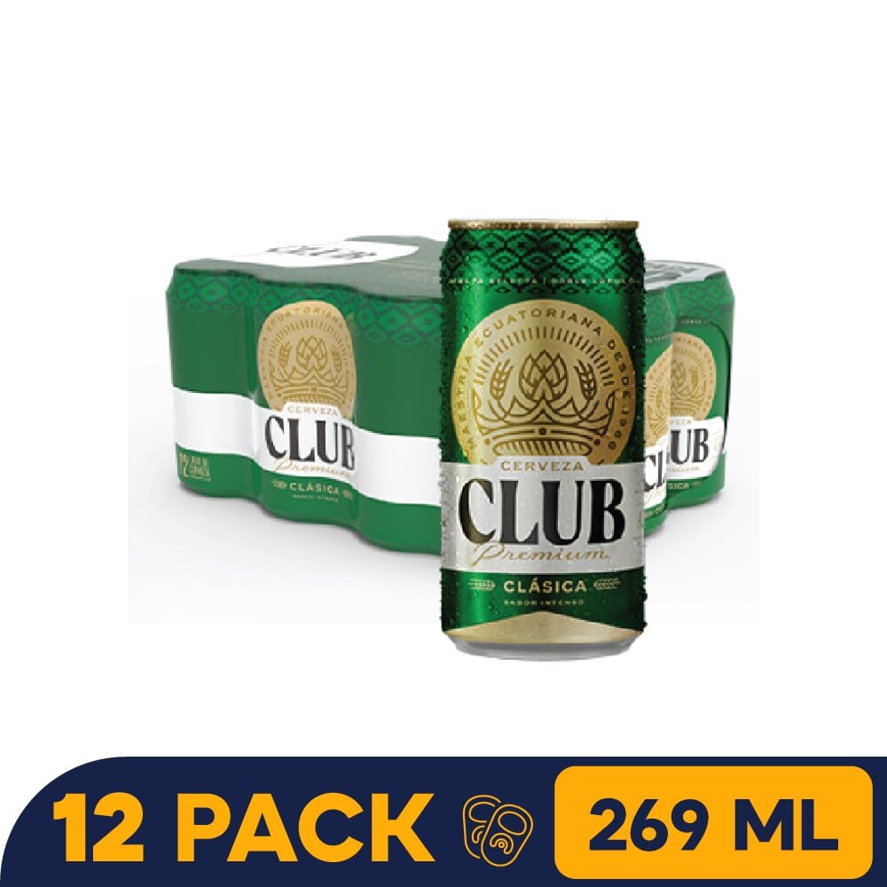 12 Pack Club premium lata 269 ML - TaDa Delivery | Ecuador