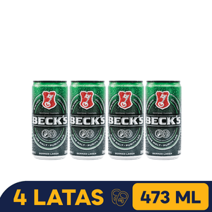 4 pack Beck´s 473 ML