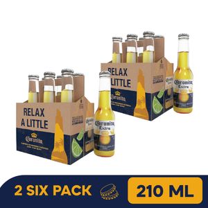 2 Six Pack Coronita Extra botella 210 ML