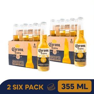 2 six pack Corona botella 355 ml