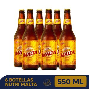 6 botellas Nutri Malta 550 Ml