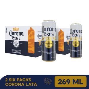 2 six pack Corona lata 269 Ml