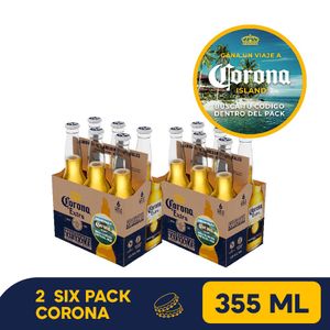 2 six pack Corona Island botella 355 Ml